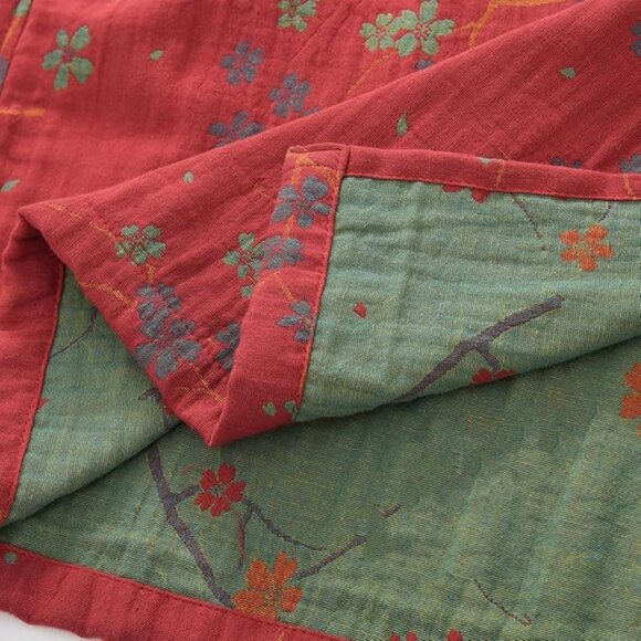 PRINCESS BRIDE Cotton Gauze Japanese Yukata Bathrobe L - Picture 7 of 12